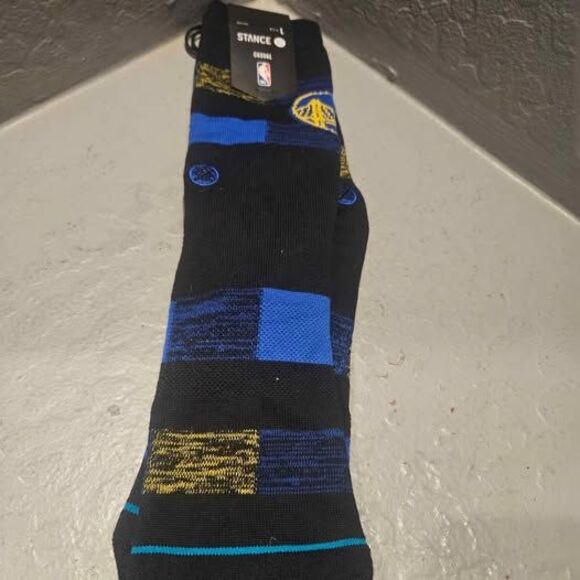 Golden State Warriors Large Socks New Crew - Picture 1 of 4